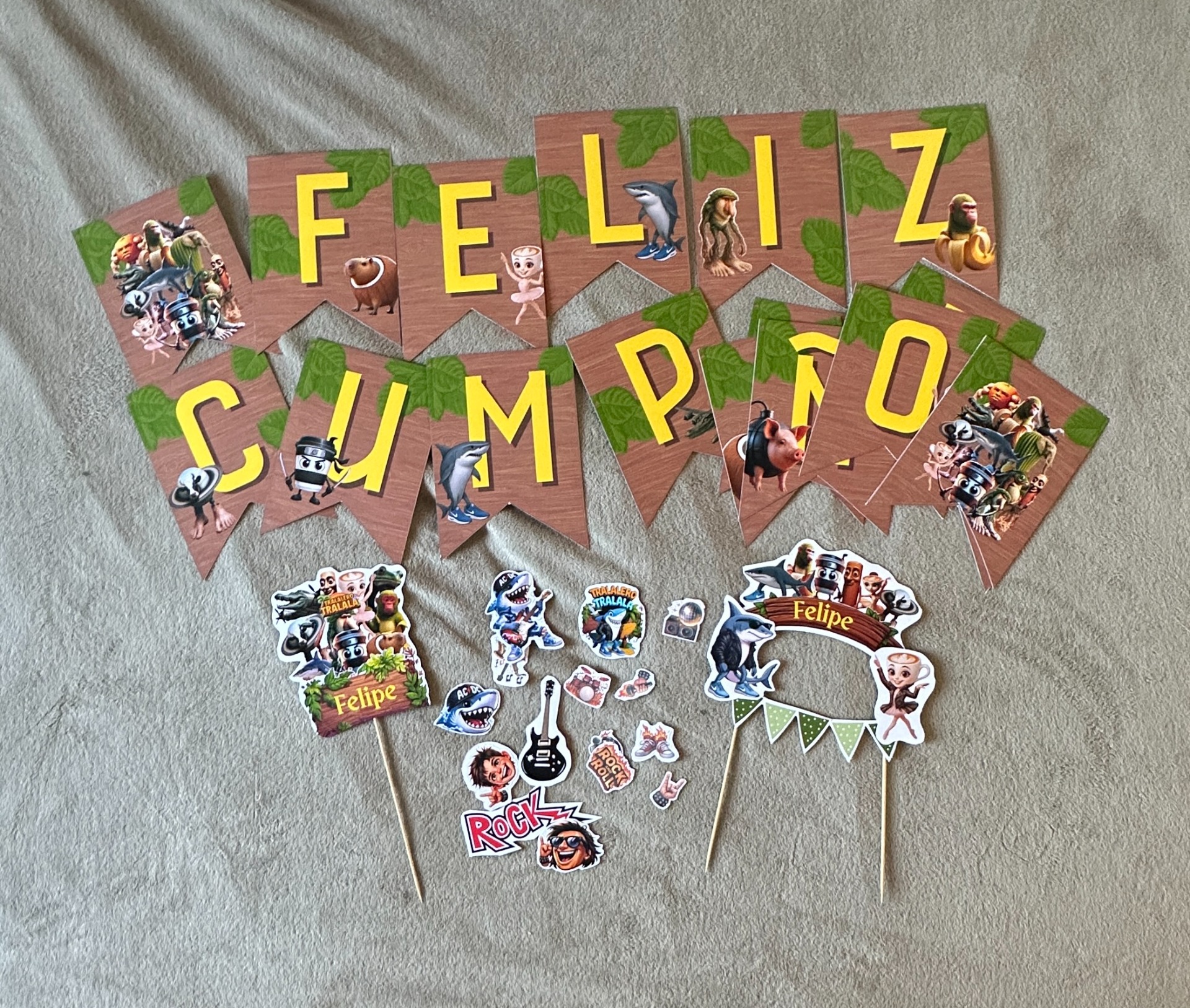 kit Decoración cumpleaños temática